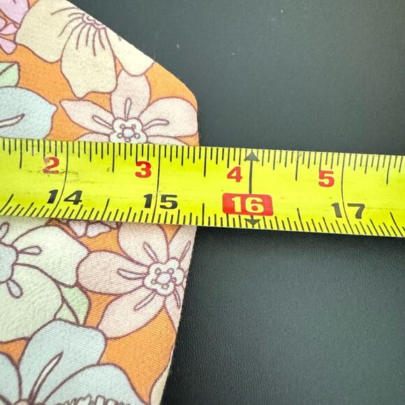 Aritzia Sunday Best Pastel Floral Dress Midi Thigh Slit Pink Orange Size Small - Picture 10 of 10